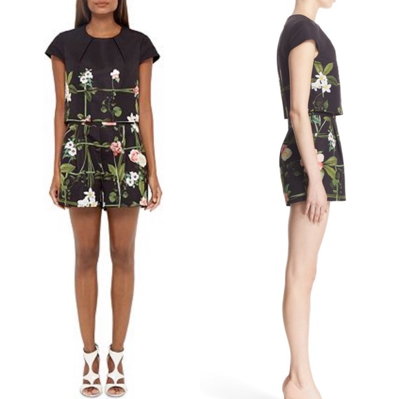 ted baker floral jumpsuit